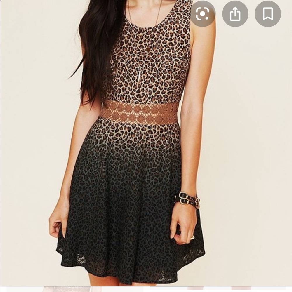 Free people daisy trim skater dress